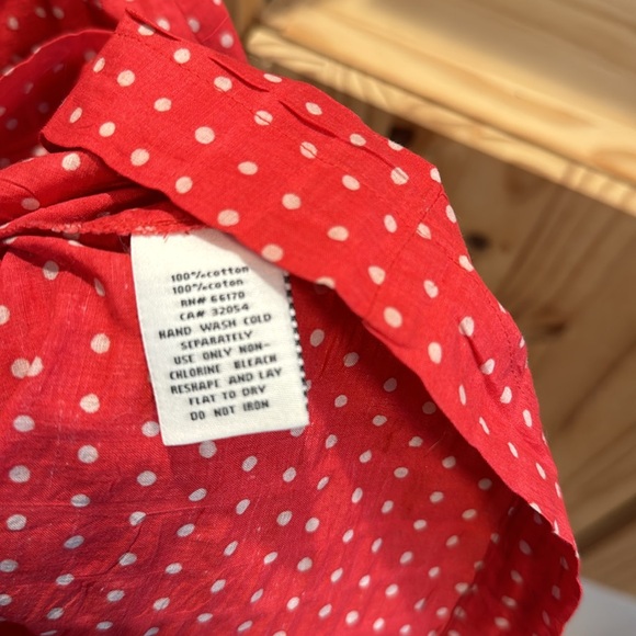 Y2K Vintage Urban Outfitters Strapless Seersucker Dotted Mini Dress - Picture 6 of 6